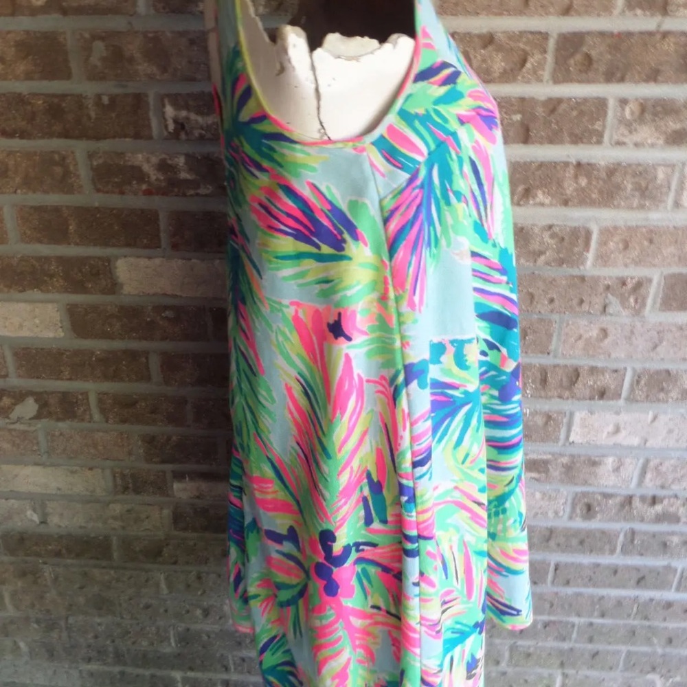 Lilly Pulitzer Printed Vibrant Color Sleeveless Dress sz XS - Picture 3 of 4